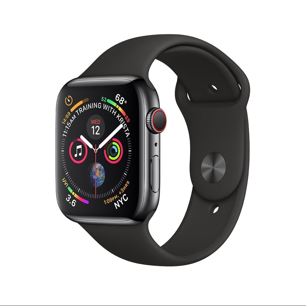 With box - Apple Watch Series 4 44m Black Band